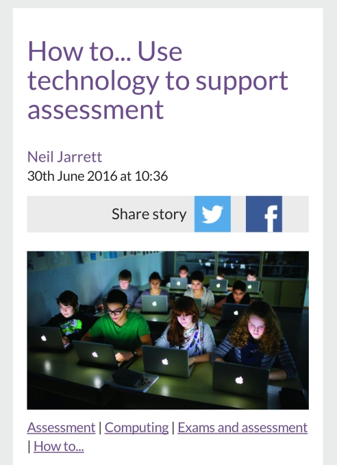 Assessment tech tools for teaching.