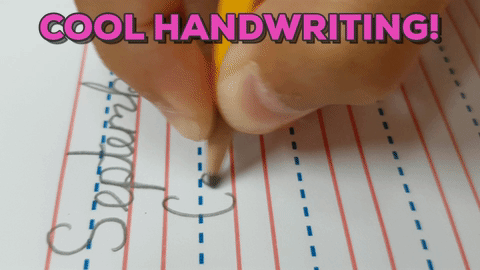 Image result for handwriting gif