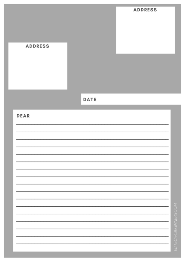 letter writing template