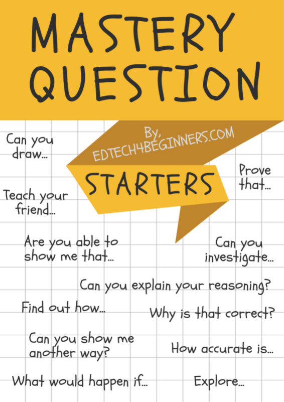 Maths Mastery Questions Starters