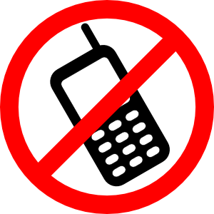 No mobile phones allowed