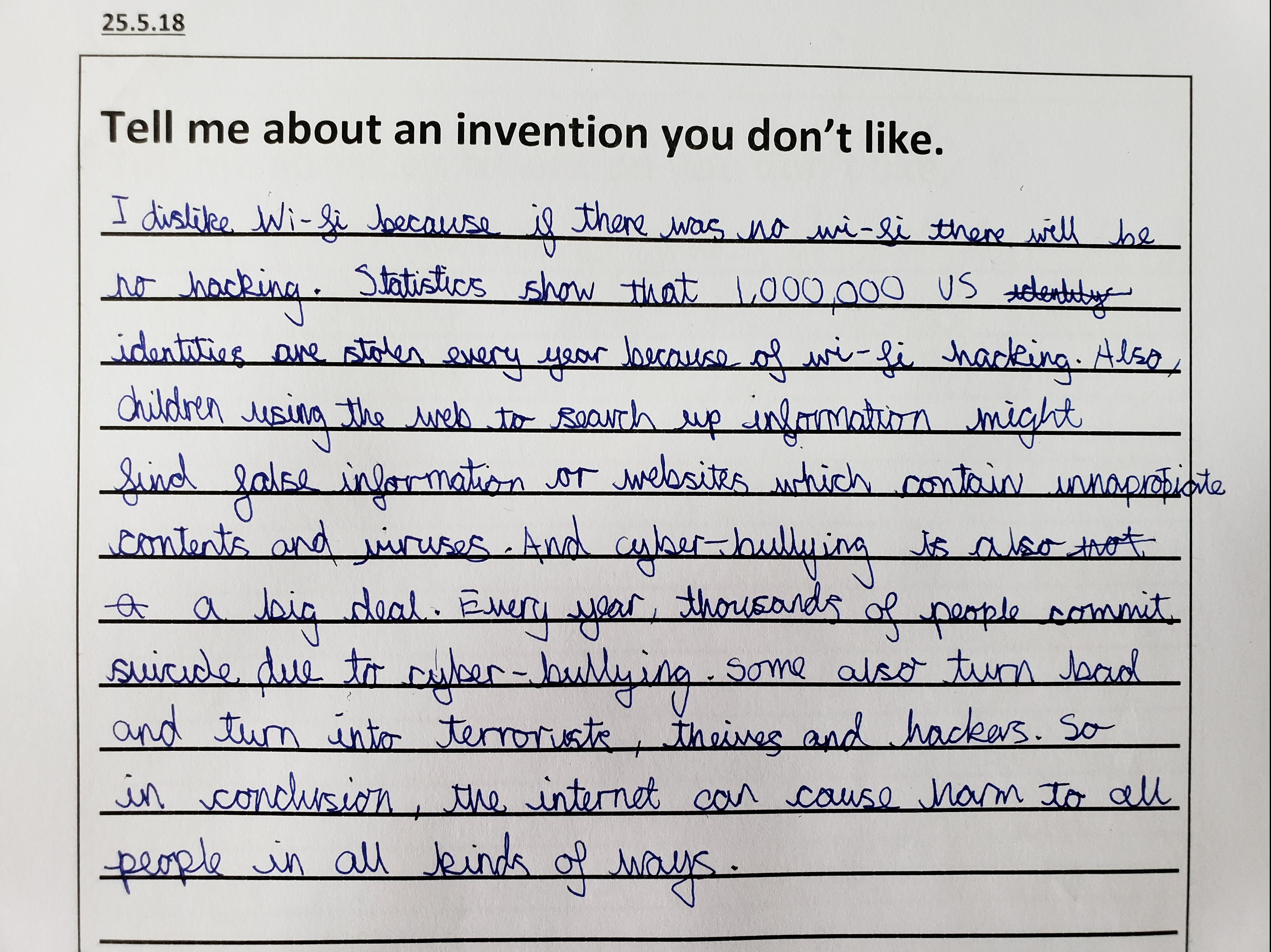 Children's opinions about inventions